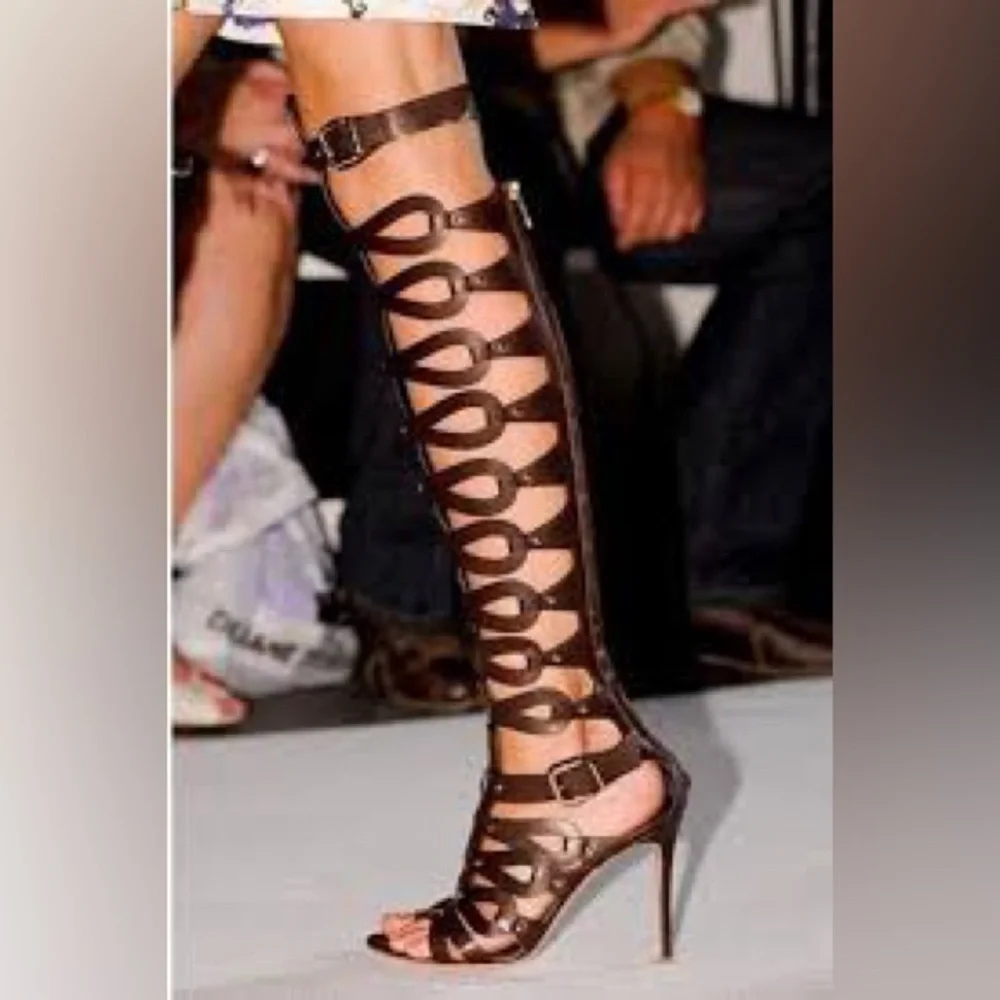 SS 13 Gianvito Rossi x Altuzzara Gladiator Heel Sz 38.5. - Picture 6 of 7